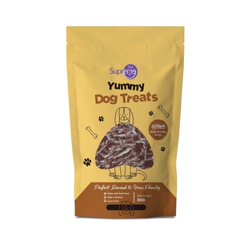 Supreme Sığır Etli Şerit Köpek Ödül Maması 80 gr - 1