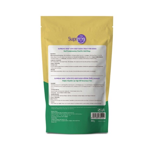 Supreme Sığır Etli Sushi Köpek Ödül Maması 80 gr - 2