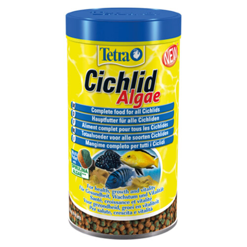 Tetra Cichlid Algae Bitkisel Cichlid Balık Yemi - 1