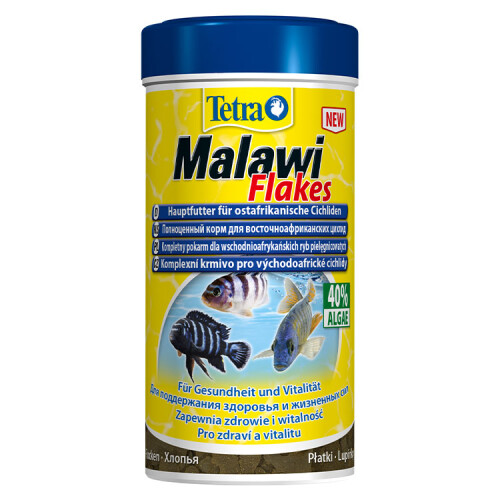 Tetra Malawi Flakes Pul Bitkisel Ciclhid Balık Yemi - 1