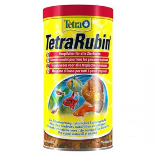 Tetra Rubin Flakes Renklendirici Tropikal Pul Balık Yemi 1 Lt - 1