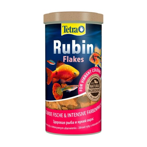 Tetra Rubin Flakes Renklendirici Tropikal Pul Balık Yemi 1 Lt - 1