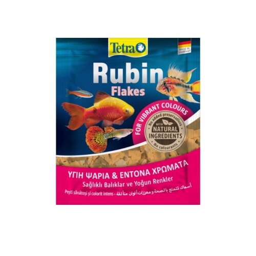 Tetra Rubin Renklendirici Pul Balık Yemi 12 Gr - 1