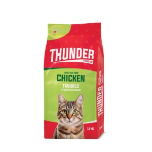 Thunder Tavuklu Yetişkin Kedi Maması 15 kg - Thunder