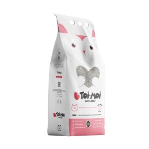 Toi Moi Bebek Pudralı İnce Taneli Topaklanan Bentonit Kedi Kumu 10 kg - Toi Moi 