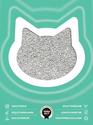 Toi Moi Kokusuz İnce Taneli Topaklanan Bentonit Kedi Kumu 10 kg - 3
