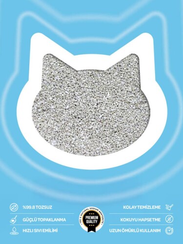 Toi Moi Marsilya Sabunlu İnce Taneli Topaklanan Bentonit Kedi Kumu 10 kg - 3