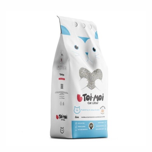 Toi Moi Marsilya Sabunlu İnce Taneli Topaklanan Bentonit Kedi Kumu 10 kg - 1