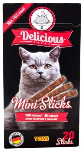Tomi Kedi Mini Stick Salamlı 20 X 2 gr - 1