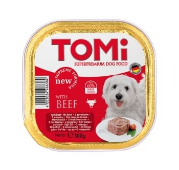 Tomi Pate Dana Etli Yetişkin Köpek Konservesi 300 gr - 1