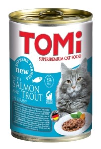 Tomi Somonlu ve Alabalıklı Yetişkin Kedi Konservesi 400 Gr - Tomi