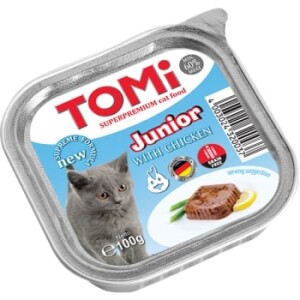 Tomi Yavru Kedi Kümes Hayvanlı Yaş Mama 100 gr - Tomi