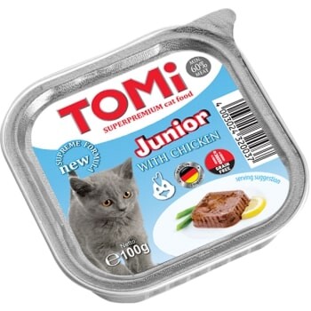 Tomi Yavru Kedi Kümes Hayvanlı Yaş Mama 100 gr - 1