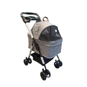 Tommy Evcil Hayvan Arabası 65x45x95cm Gri Max 15kg - Tommy