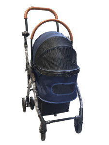 Tommy Evcil Hayvan Arabası 76, 5 X 48 X 99 cm Lacivert Max 15 kg - Tommy