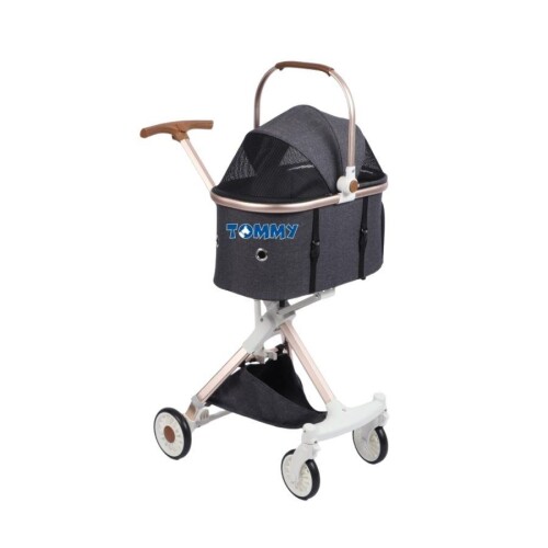 Tommy Evcil Hayvan Arabası 83x48,5x110 cm Gold Füme Max 10 kg - 1