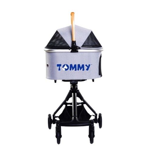 Tommy Evcil Hayvan Arabası 83x48.5x110 cm Gold Gri Max 10 kg - 2