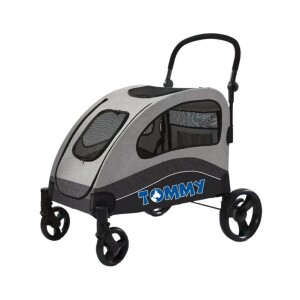 Tommy Evcil Hayvan Arabası 90x73x108 Cm Gri Max 60 Kg - Tommy