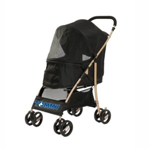 Tommy Evcil Hayvan Arabası Siyah 67x47x98 Cm Max 15 Kg - 1