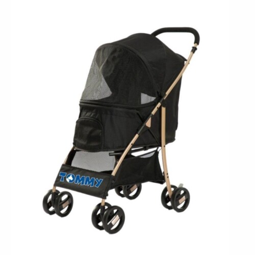 Tommy Evcil Hayvan Arabası Siyah 67x47x98 Cm Max 15 Kg - 1