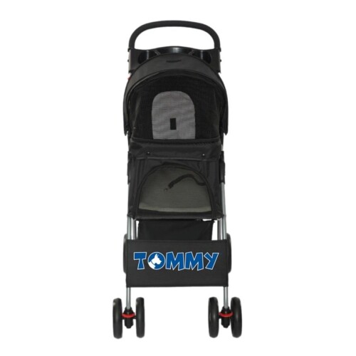 Tommy Evcil Hayvan Arabası Siyah 80.5x45.5x101 Max 15 Kg - 1