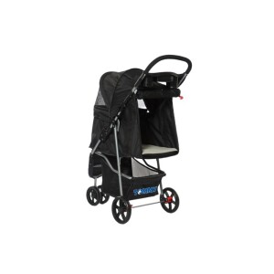 Tommy Evcil Hayvan Arabası Siyah 81x45.5x101 Cm Max 15 Kg - 2