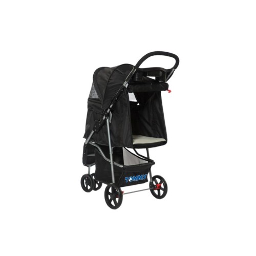 Tommy Evcil Hayvan Arabası Siyah 81x45.5x101 Cm Max 15 Kg - 2