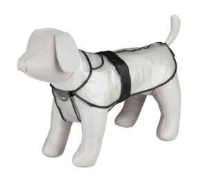 Trixie Köpek Yağmurluk S 34cm Transparan Şeffaf Siyah Biyeli - Trixie