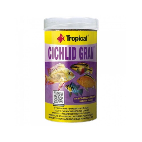 Tropical Cichlid Gran Granül Çiklit Balığı Yemi 55 Gr - 1