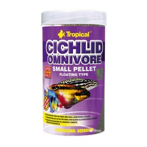 Tropical Cichlid Omnıvore Small Pellet Çikilet Balık Yemek 360 Gr - TROPICAL