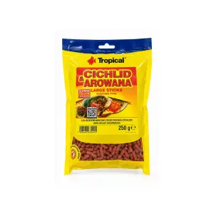 Tropical Cichlid&Arowana Large Sticks Arowana Balığı Yemi 250 Gr - TROPICAL