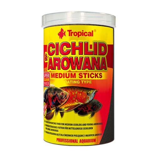 Tropical Cichlid&Arowana Medium Sticks Çiklit ve Arowana Çubuk Yemi 360Gr - 1
