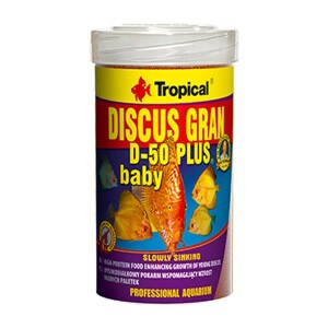 Tropical Discus Gran D-50 Plus Baby Renk Arttırıcı Yavru Discus Balık Yemi 130 Gr - TROPICAL