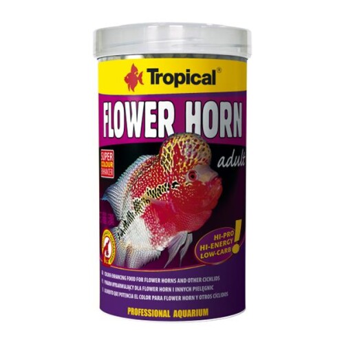 Tropical Flower Horn Adult Pellet Çiklit Yemi 380 Gr - 1