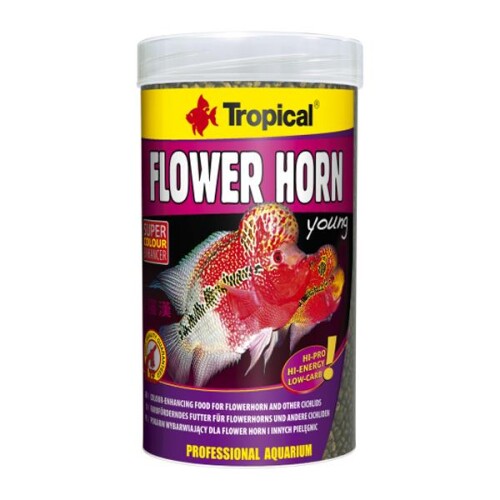 Tropical Flower Horn Young Pellet Yavru Çiklit Yemi 380 Gr - 1