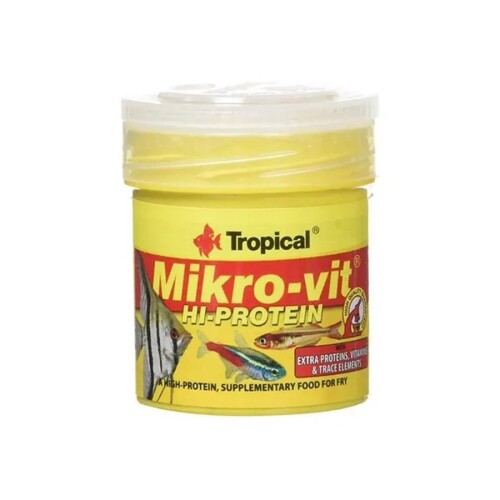 Tropical Mikro-Vit Hi-Protein Yavru Balık Yemi 32 Gr - 1