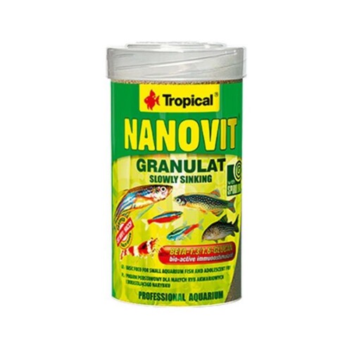 Tropical Nanovit Granulat Granül Balık Yemi 175 Gr - 1