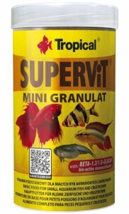 Tropical SuperVit Mini Granulat Granül Balık Yemi 162 Gr - TROPICAL