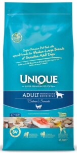 Unique Medium Large Adult Somonlu Yetişkin Köpek Maması 15 kg - Unique