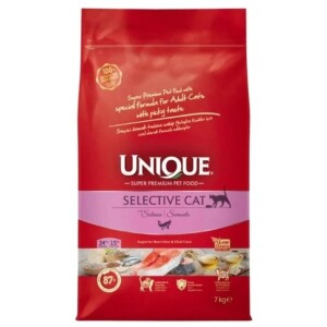 Unique Selective Seçici Kediler için Somonlu Yetişkin Kedi Maması 7 Kg - Unique