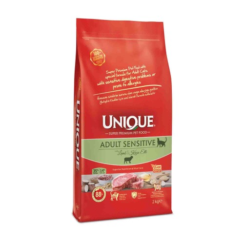 Unique Sensitive Kuzu Etli Yetişkin Kedi Maması 2 kg - 1