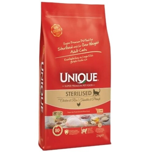Unique Sterilised Tavuklu Kısırlaştırılmış Yetişkin Kedi Maması 7 Kg - 1