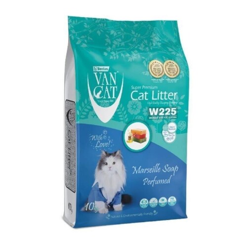 Van Cat Marsilya Sabunlu İnce Taneli Topaklanan Bentonit Kedi Kumu 10 Lt - 1
