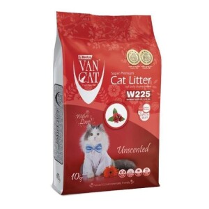 Van Cat Naturel Kokusuz İnce Taneli Topaklanan Bentonit Kedi Kumu 10 Lt - Van Cat