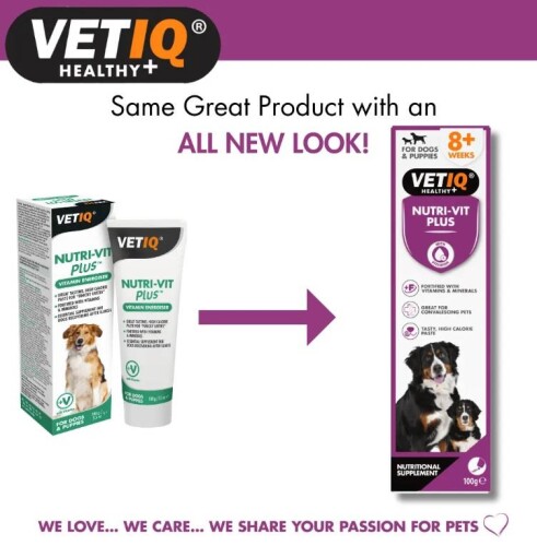 Vet IQ Nutri-Vit Plus Yetişkin ve Yavru Köpekler İçin Vitamin Ve Mineral Takviyesi 100 gr - 1