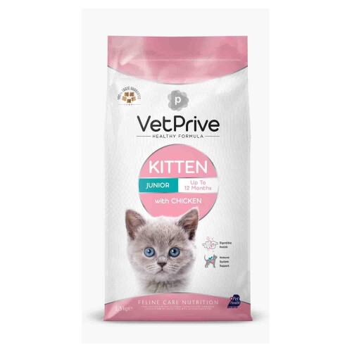 Vet Prive Kitten Tavuklu Yavru Kedi Maması 1,5 kg - 1