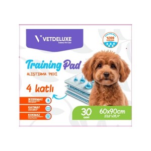 VETDELUXE 4 Katlı Kaydırmaz Bantlı Eğitim Pedi 60x90cm 30 lu - VetDeluxe