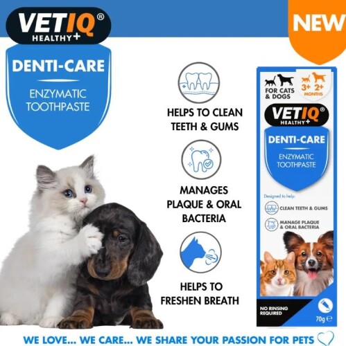 Vet IQ Denti Care Kedi Köpek İçin Diş Macunu ve Diş Fırçası Seti - 3