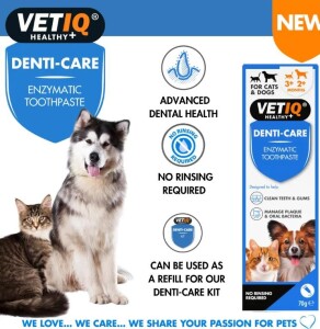 Vet IQ Denti Care Kedi Köpek İçin Diş Macunu ve Diş Fırçası Seti - 2