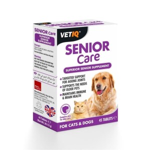 Vet IQ Senior Care Yaşlı Köpekler İçin Vitamin Mineral Takviyesi 45 Tablet - Vet IQ